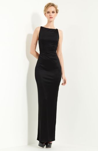 Blumarine Open Back Jersey Gown - Lyst