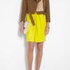 Carven Contrast Woven Biker Jacket in Brown - Lyst