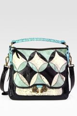 Derek Lam Small Anthea Snake-Embossed Leather Shoulder Bag