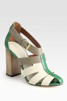 Elizabeth And James E-Melia Colorblock Leather Sandals - Lyst