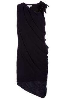Helmut Lang Feather Detail Dress - Lyst