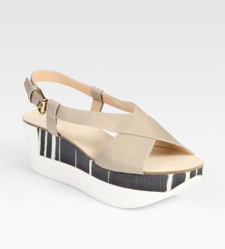 jil sander wedge sandals