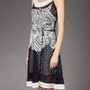 Oscar De La Renta Embroidered Dress in Black - Lyst