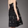 Oscar De La Renta Strapless Sequined Dress in Black - Lyst
