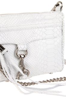 Rebecca Minkoff Mini Mac Clutch Snake Clutch - Lyst