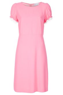 RED Valentino Lace-trim Dress - Lyst