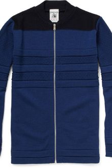 S.N.S Herning Portal Panelled Pointelle Knit Cardigan - Lyst