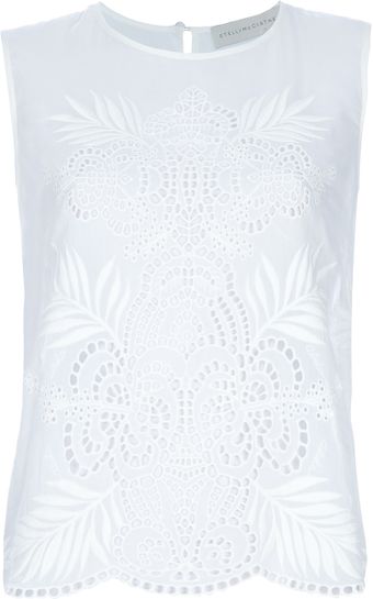 Stella McCartney Lace Detail Blouse - Lyst
