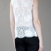Stella Mccartney Lace Detail Blouse in White - Lyst