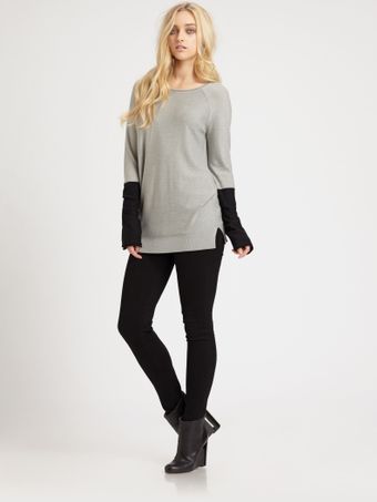 T By Alexander Wang Lightweight Colorblock Tunic - Lyst