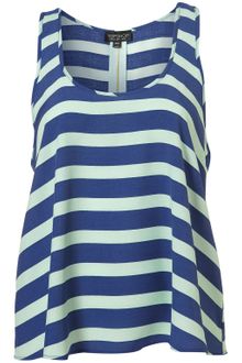 Topshop Stripe Vest - Lyst