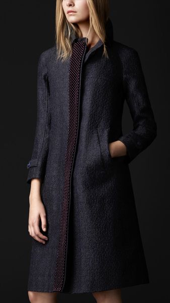 Burberry Prorsum Bead Detail Long Coat - Lyst