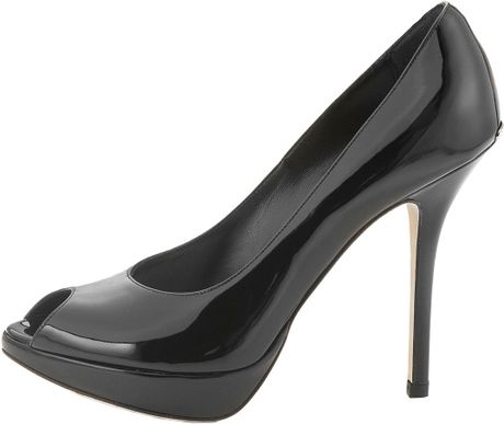 Dior Miss Dior Patent Pump in Black - Lyst