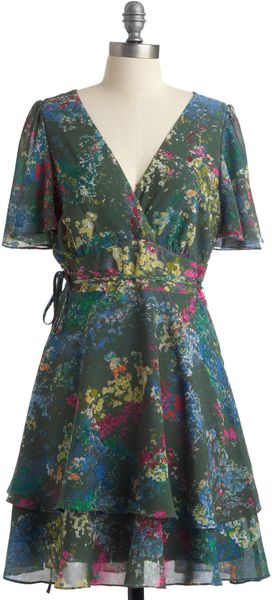 ModCloth First Impressionists Dress - Lyst
