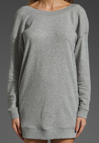 vince sweatshirt dress