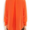 3.1 Phillip Lim Silk Crepe De Chine Shirt in Orange - Lyst