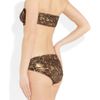 Lanvin Sequinprint Metallic Bandeau Bikini in Gold (bronze) - Lyst