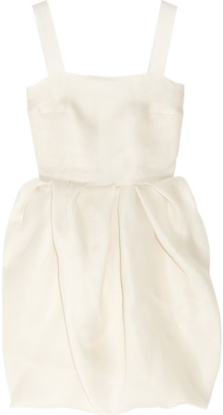  Bubble-skirt Silk-gazar Dress 