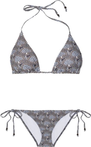 Mulberry TreePrint Triangle Bikini in Multicolor (multicolored) - Lyst
