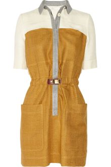 Proenza Schouler Woven Raw Silk Shirt Dress - Lyst