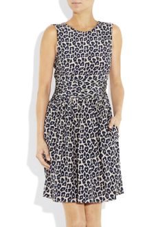3.1 Phillip Lim Leopard-Print Silk Crepe De Chine Dress - Lyst