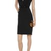 Alexander Mcqueen Crepe WrapEffect Dress in Black - Lyst