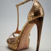 Alexander Mcqueen Tstrap Platform Sandal in Gold - Lyst