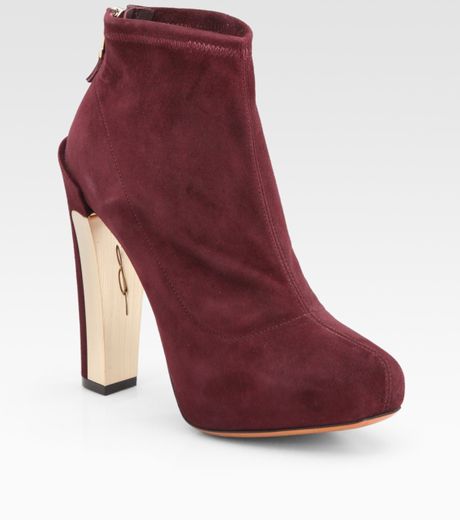 grey stretch ankle boots