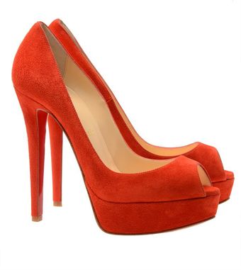 Christian Louboutin 'Banane' Platform Suede Court Shoes - Lyst