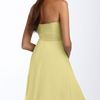 Donna Morgan Twist Detail Chiffon Dress in Yellow (afterglow) - Lyst