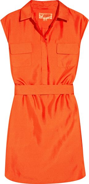 Giambattista Valli Belted silk-poplin shirt dress - Lyst