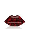 Lulu Guinness Red and Black Snakeskin Lips Clutch in Animal (red) - Lyst
