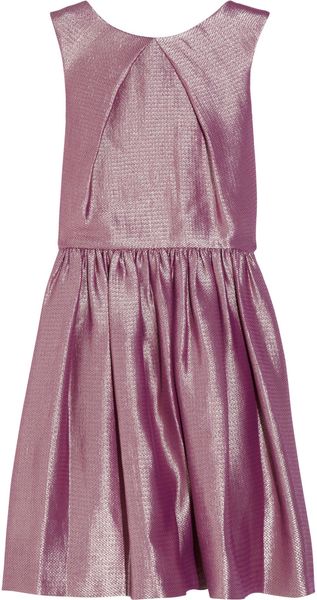 Mulberry Metallic Jacquard Dress - Lyst