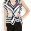 Oscar De La Renta Printed SilkChiffon Top in Black - Lyst
