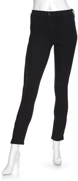 Rag & Bone Midrise Scuba Exposed Zipper Jean in Black - Lyst