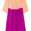 Sonia By Sonia Rykiel Colorblock Cutout Silk Dress in Multicolor (pink) - Lyst