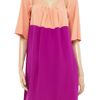 Sonia By Sonia Rykiel Colorblock Cutout Silk Dress in Multicolor (pink) - Lyst