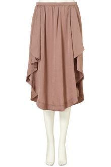 Topshop Waterfall Calf Skirt - Lyst
