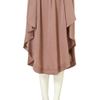 Topshop Waterfall Calf Skirt in Pink (pale pink) - Lyst
