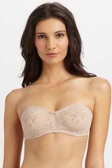 Wacoal Halo Lace Strapless Underwire Bra - Lyst
