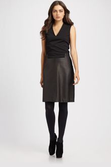 Raoul Ponte/leather Sheath Dress - Lyst