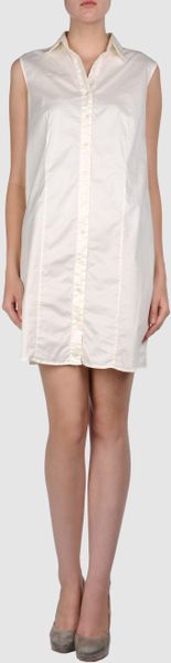 Robert Friedman Short Dress in White (ivory) - Lyst