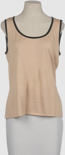 St. John Sleeveless Jumper - Lyst