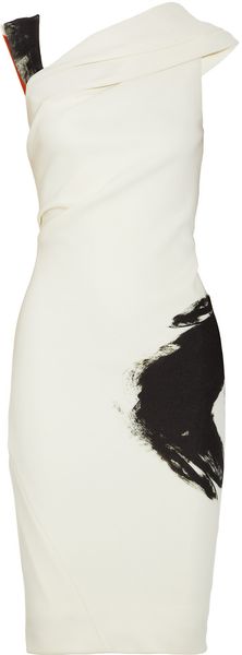 Donna Karan New York Artist Draped Stretch-jersey Dress - Lyst