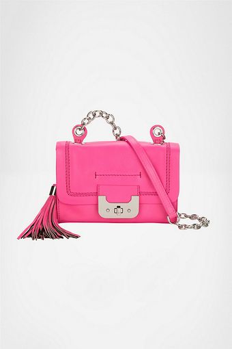 Diane Von Furstenberg Mini Harper Bag Neon Leather - Lyst