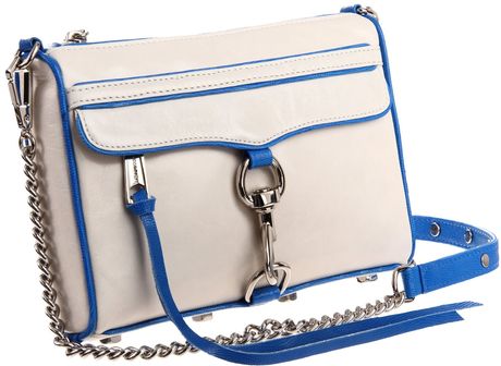 Rebecca Minkoff Mini Mac Clutch Two Tone Clutch in White - Lyst