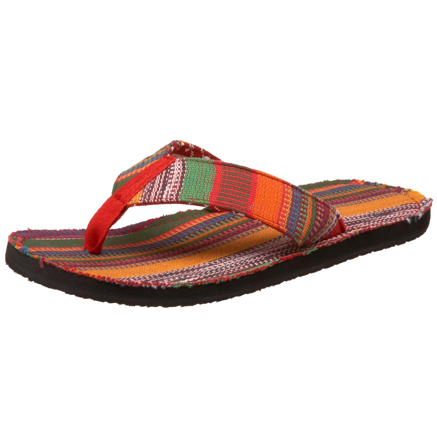 Sanuk Sanuk Mens Poncho Flip Flop in Orange for Men | Lyst