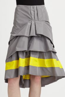 Marc Jacobs Silk Faille Flounce Skirt - Lyst