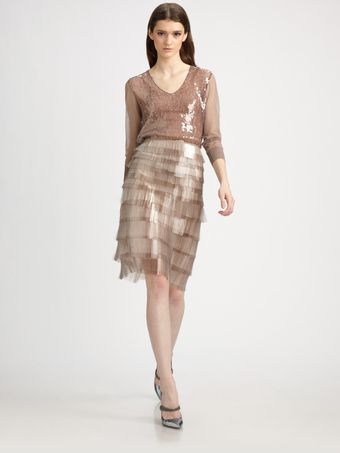 Marc Jacobs Sequined Tulle Sweater - Lyst