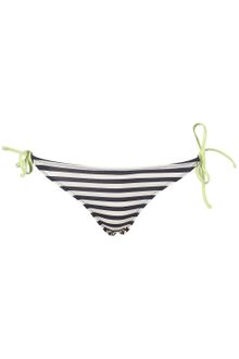Topshop Navy Stripe Bikini Pants - Lyst